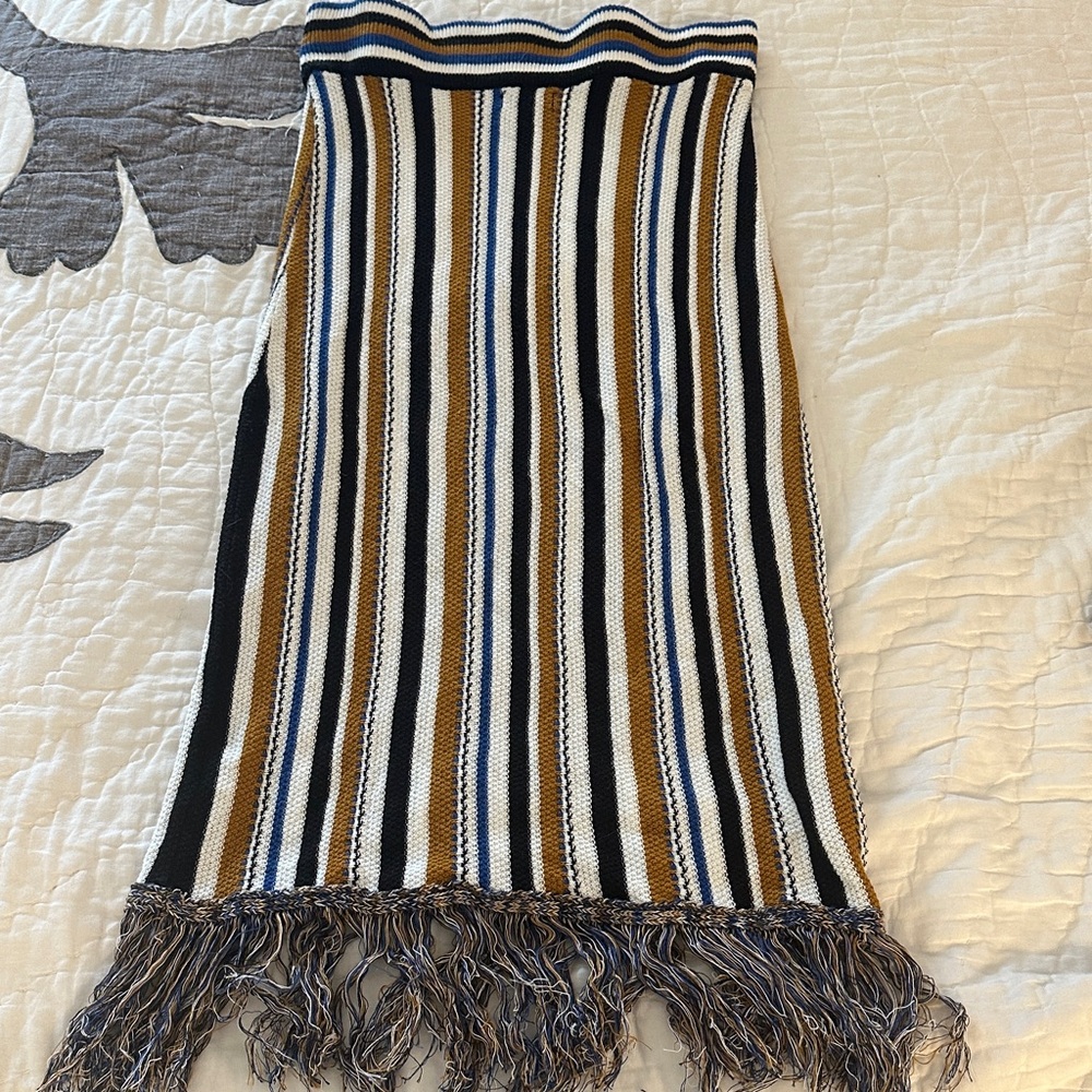 Striped Fringe Women's Skirt